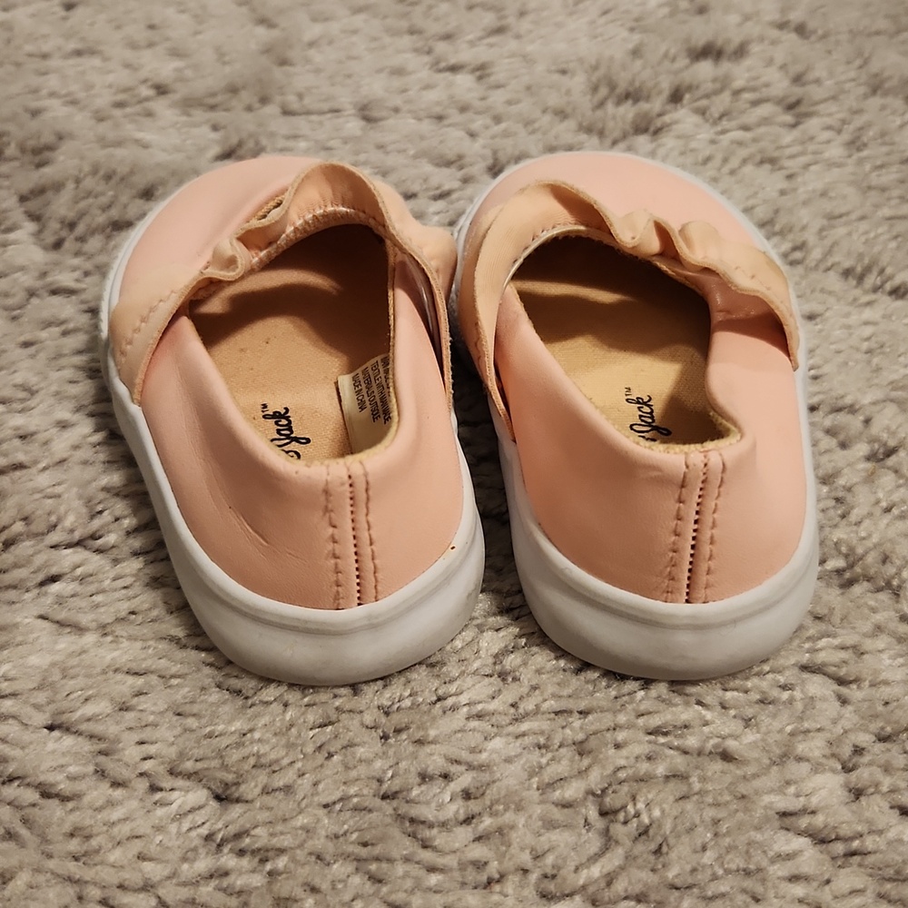 Cat & Jack Pink Ruffle Slip-On Shoes - Picture 2 of 4